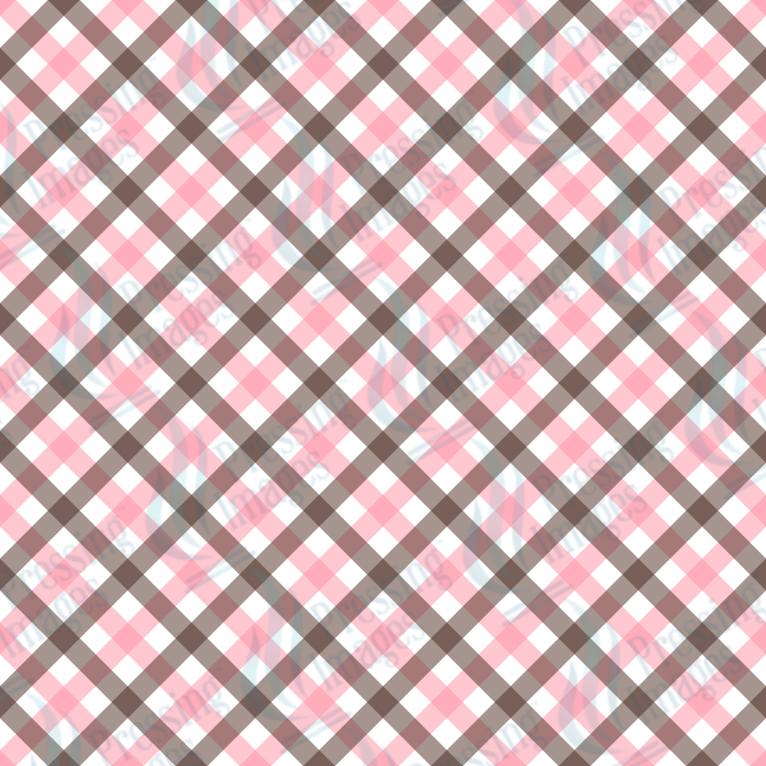 VP 1020 Pink and Brown Plaid - Pressing Images