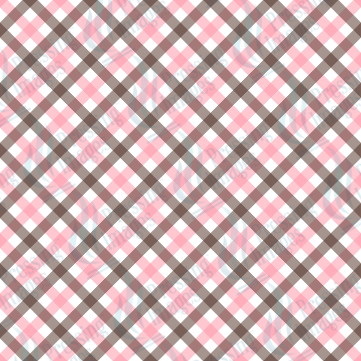VP 1020 Pink and Brown Plaid - Pressing Images