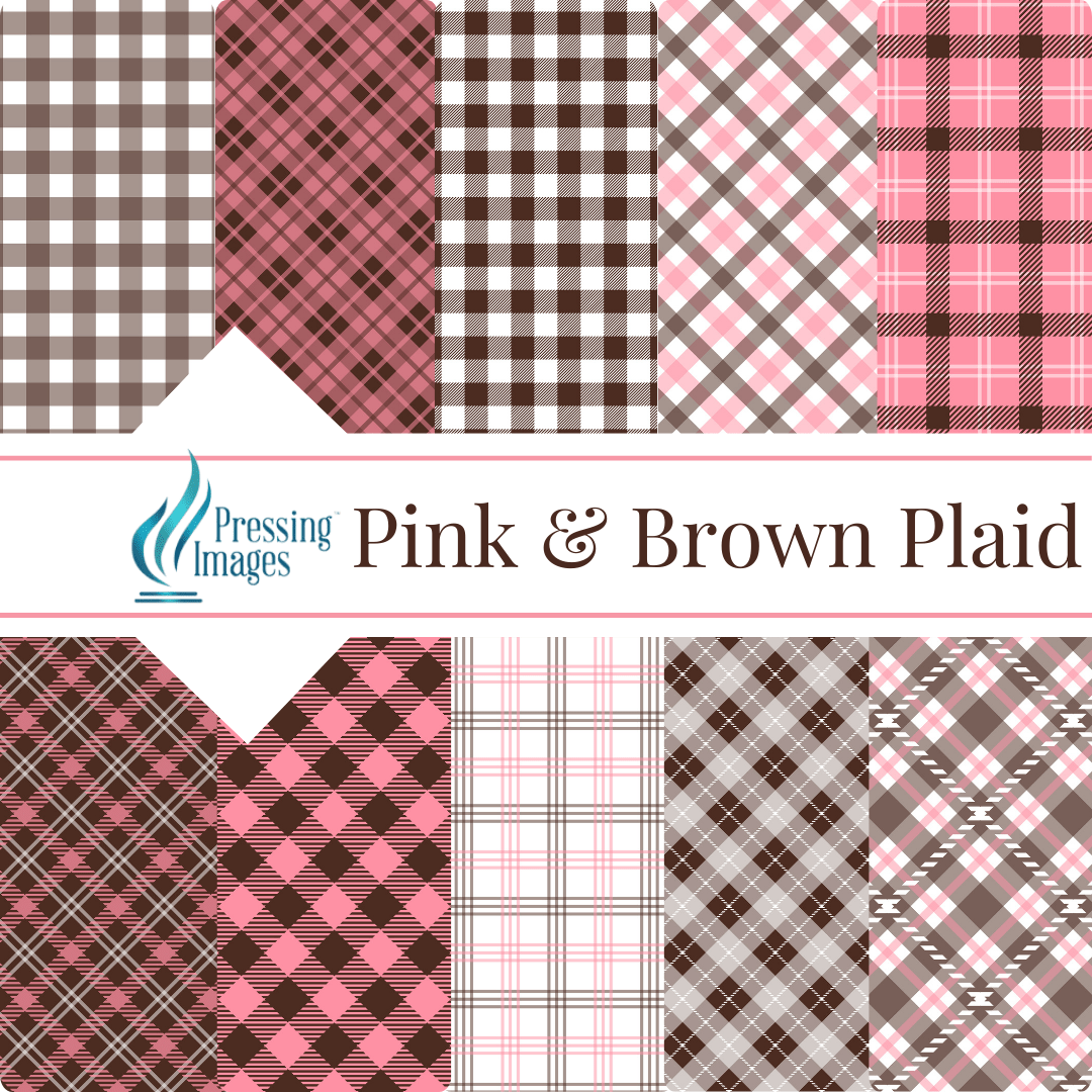 VP 1020 Pink and Brown Plaid - Pressing Images