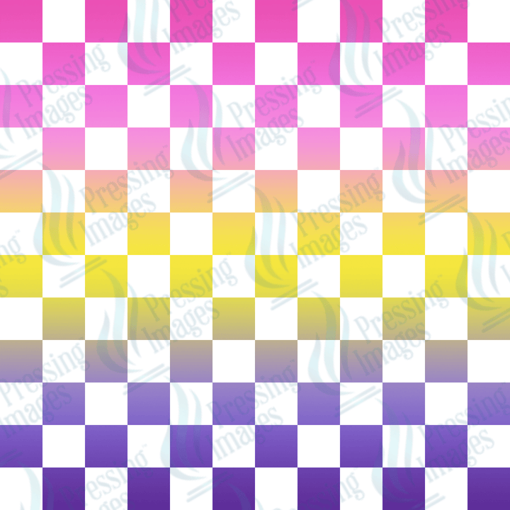 VP 1021 Coloured Checkers - Pressing Images