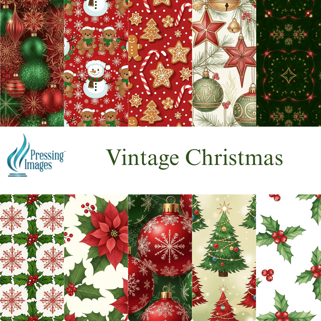 VP 1025 Christmas Vinyl Sheet Packs - Pressing Images