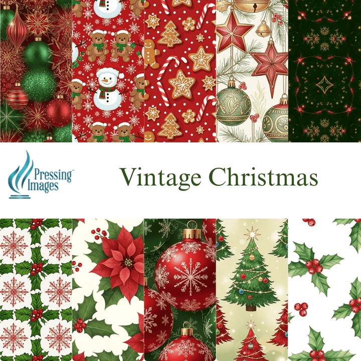 VP 1025 Christmas Vinyl Sheet Packs - Pressing Images
