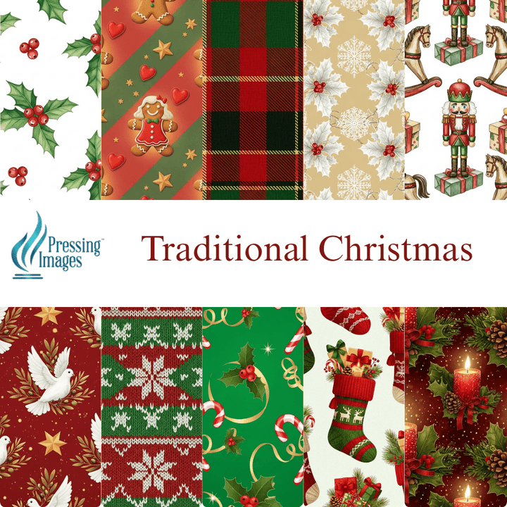 VP 1025 Christmas Vinyl Sheet Packs - Pressing Images