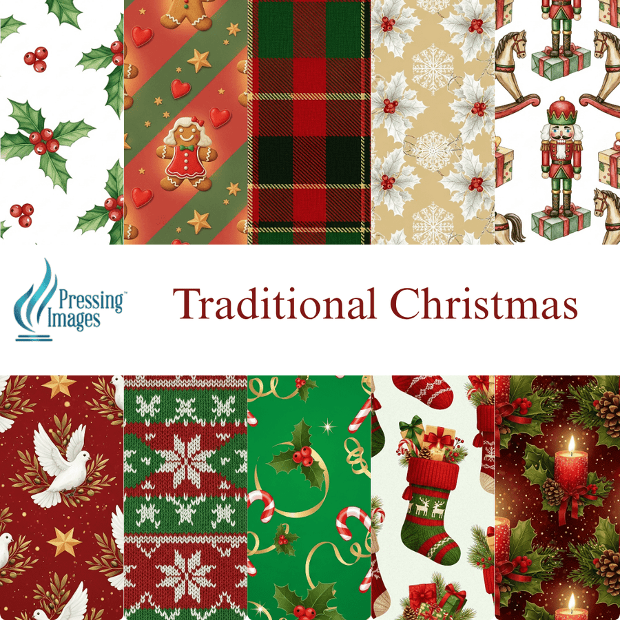 VP 1025 Christmas Vinyl Sheet Packs - Pressing Images