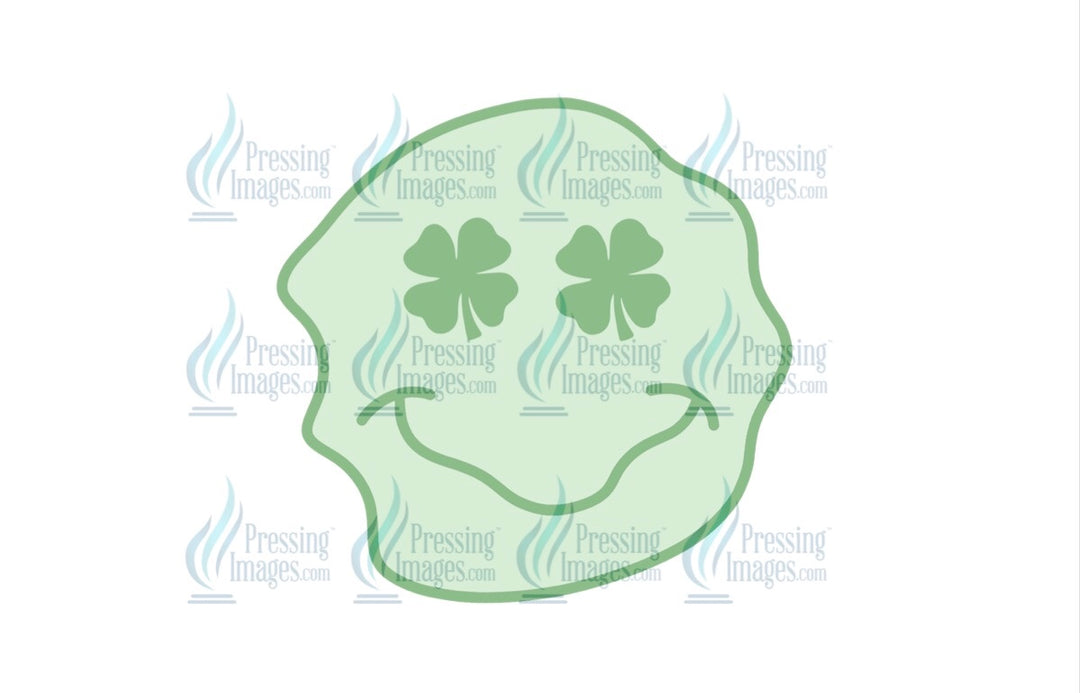 Decal 4008 clover happy face