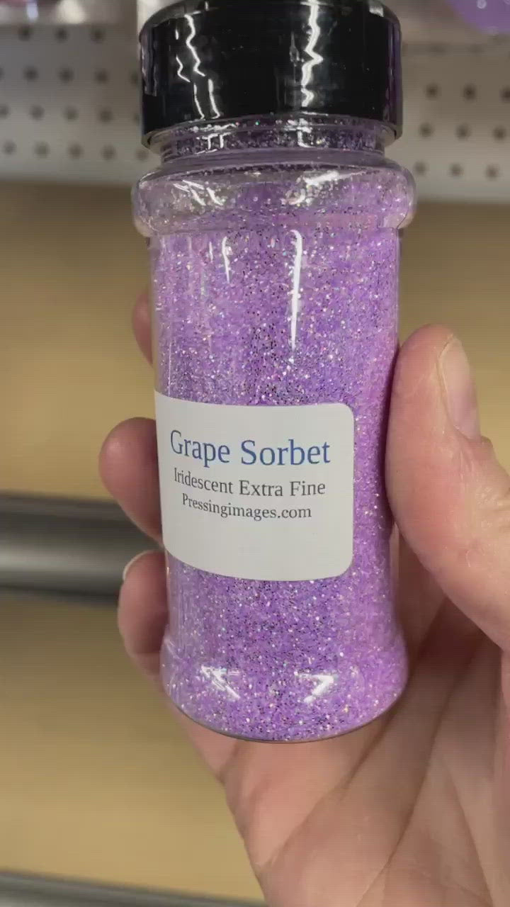 Grape Sorbet Glitters in bottle
