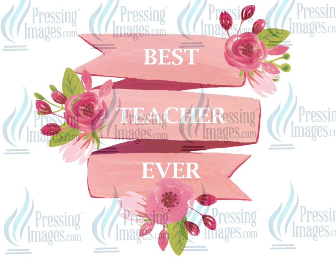 Decal: Best Teacher Ever - Banner