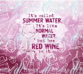 1018 Summer Watered Wine Tumbler Wrap