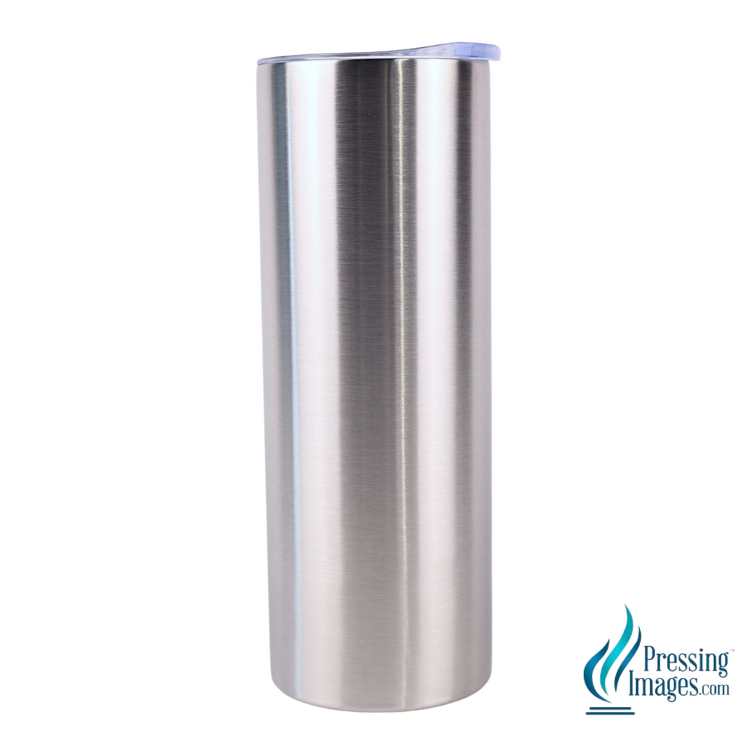 Skinny-Clear Screw Top Push Straight 20oz Tumbler <p>- STRAW NOT INCLUDED
