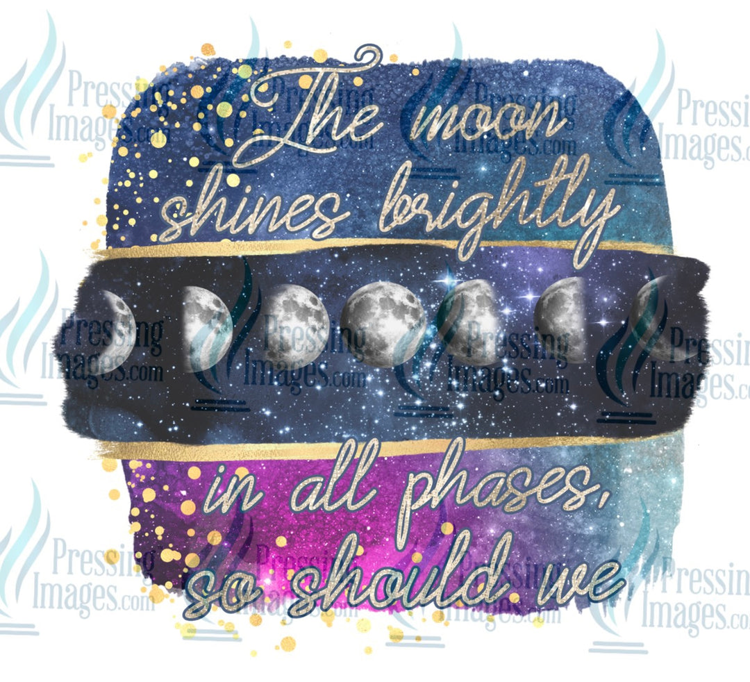 Decal: The moon shines brightly