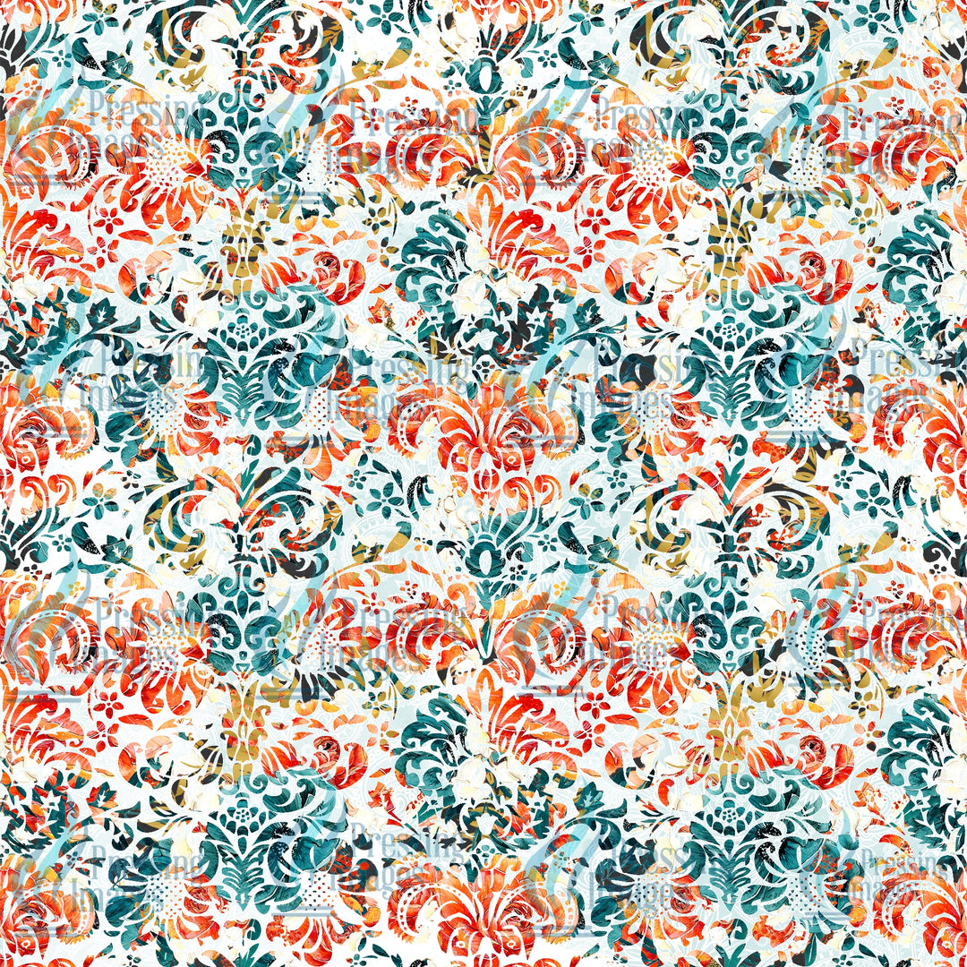 Teal and Peach Floral Pack