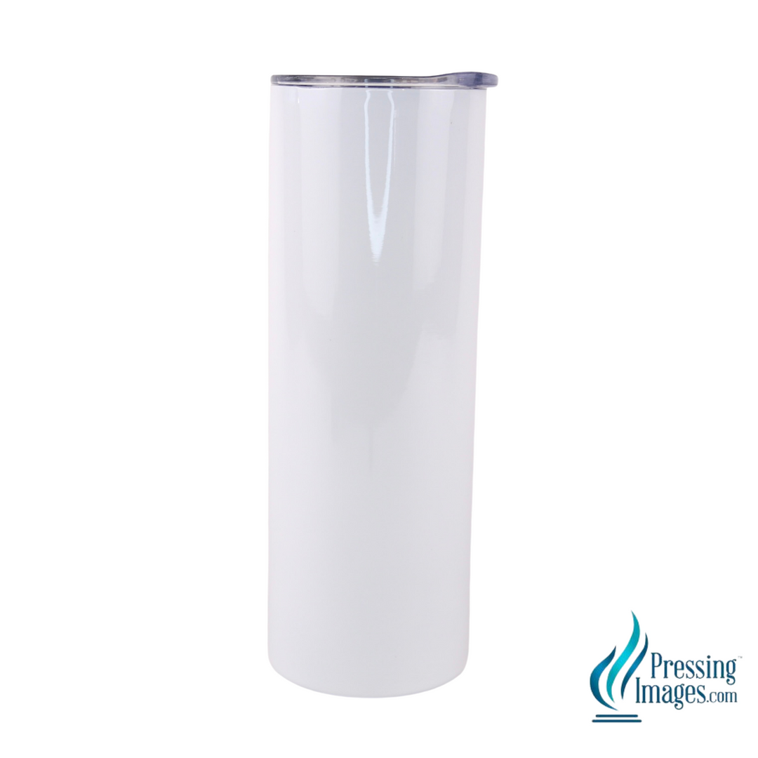 White Skinny 20oz Regular Lid Straight Sublimation <p> Triple Insulated - 110052