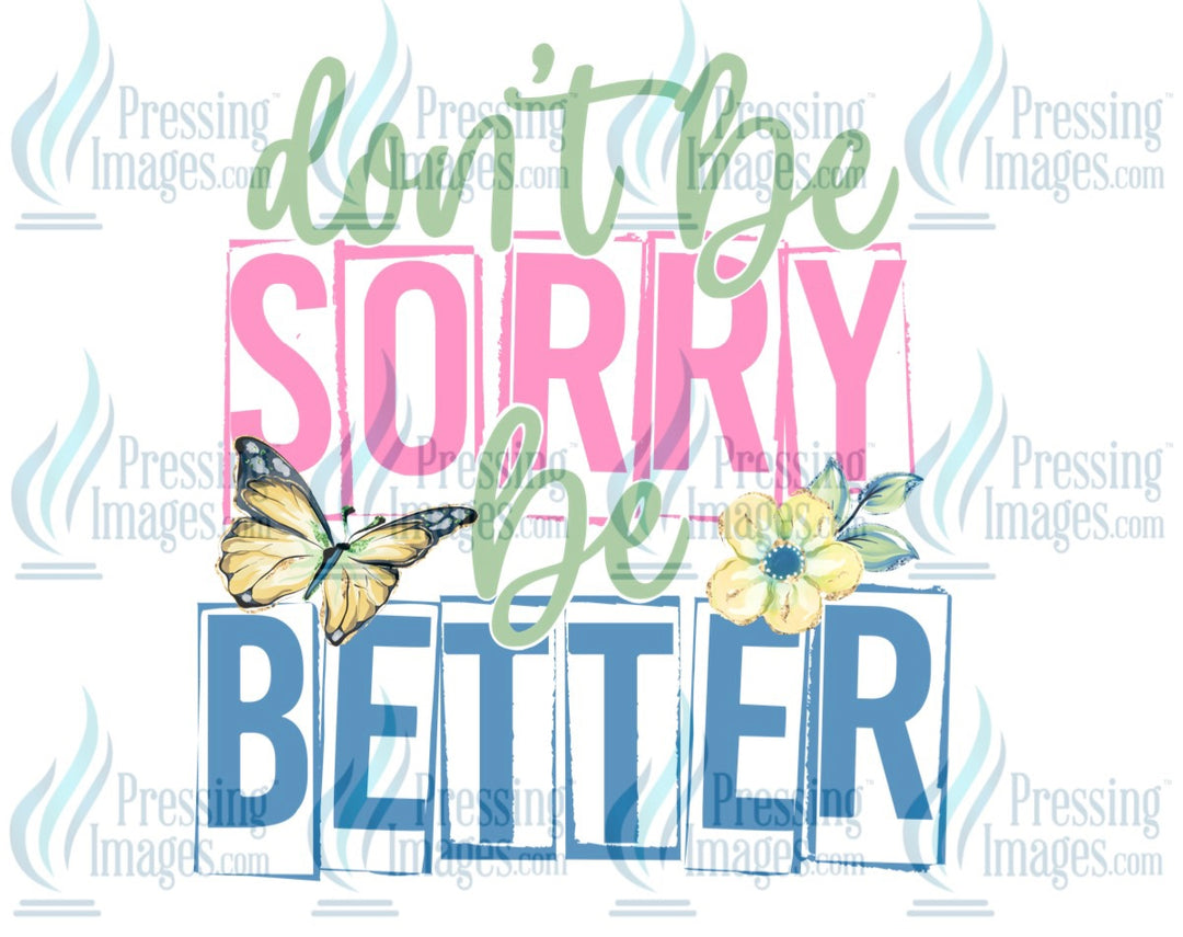 Decal: 201 Don’t  be sorry be better