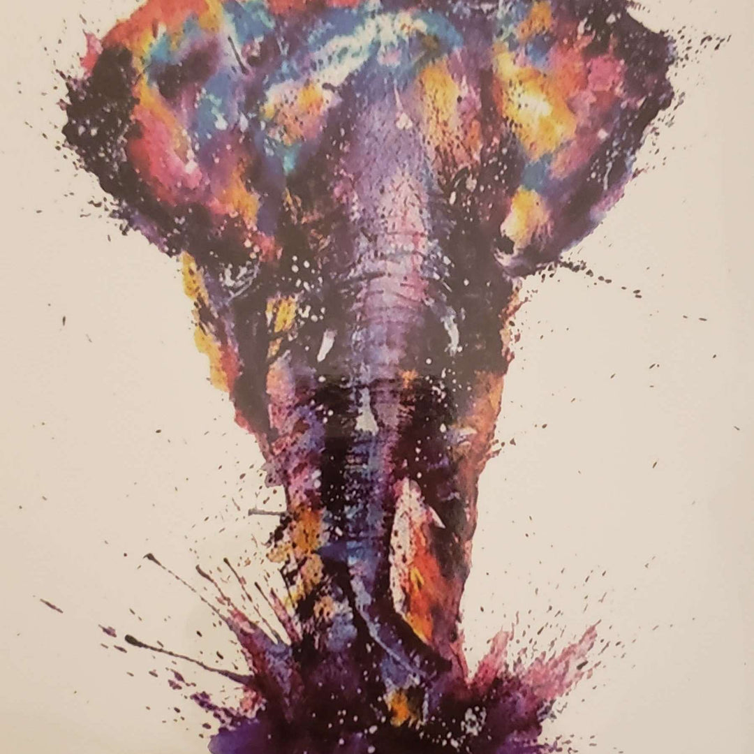 Elephant- 077 - 8"x 6" Temporary Tattoo