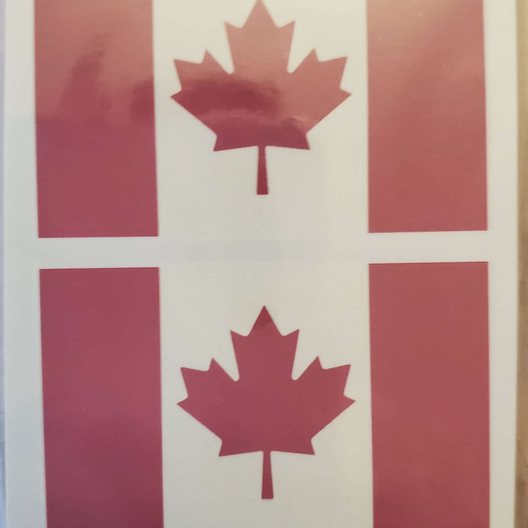 Canadian Flag -Small Tattoo - 017- 3"x 2.25"