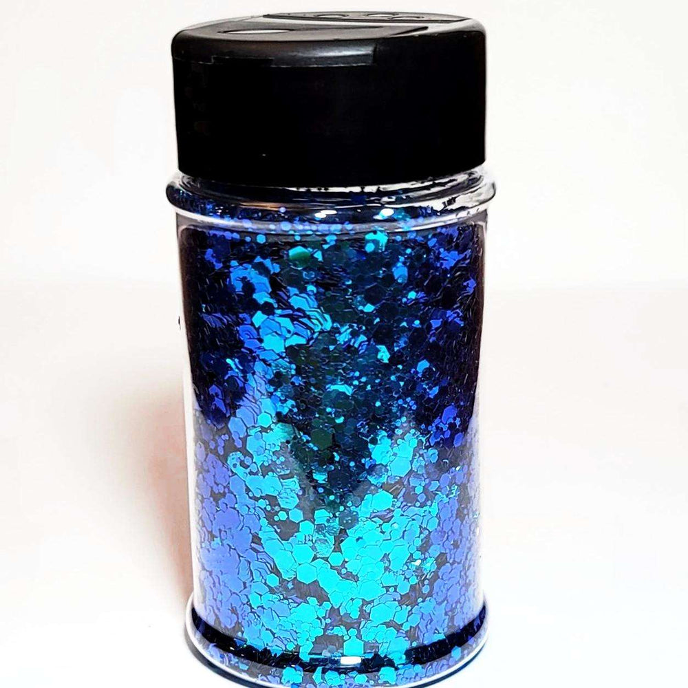Blue Suede Shoes Mix Glitters in bottle