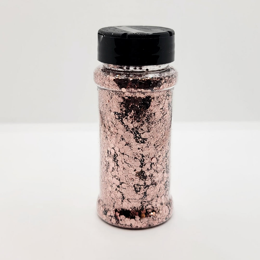 Rose Gold Mix Glitters in bottle