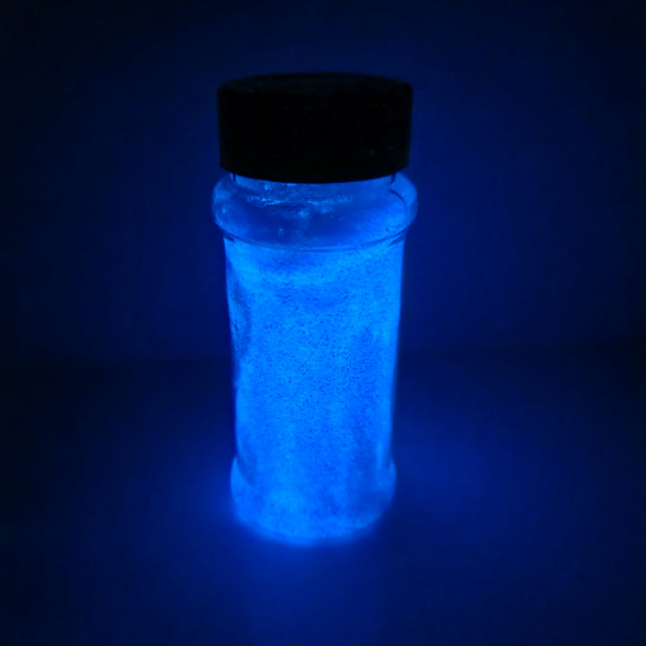 Fool Me Once (Glows Blue) Glow in the dark Glitters in bottle