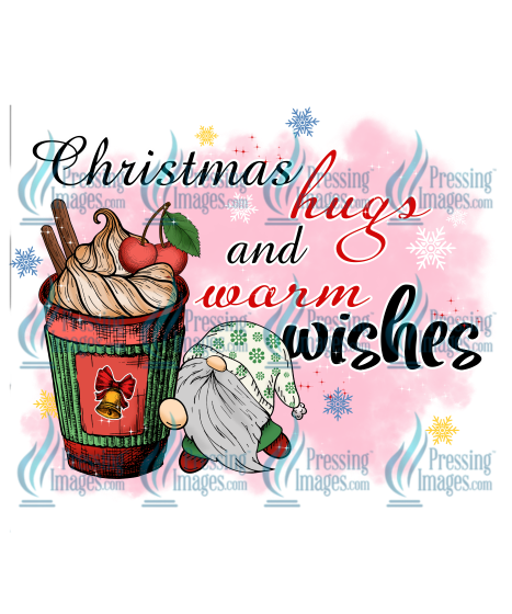 Decal: 1212 Christmas Hugs And Warm Wishes