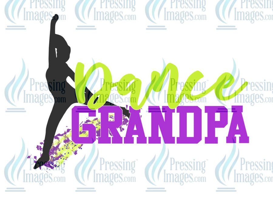 Decal: Dance grandpa green