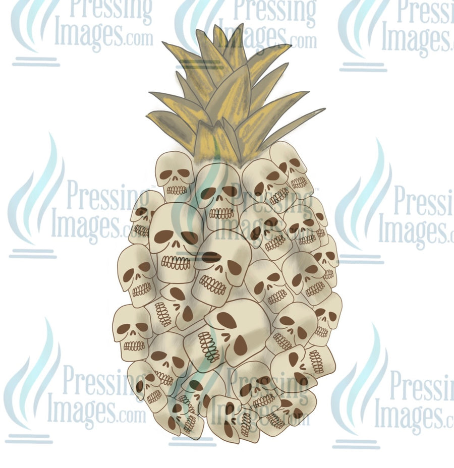 Decal: Skull pineapple