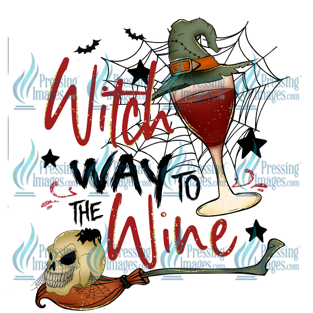 Decal: 1003 Witch Way To The Wine