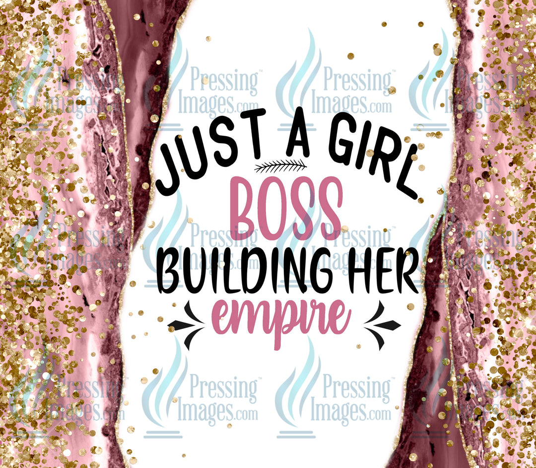3005 Boss Girl Pink Tumbler Wrap