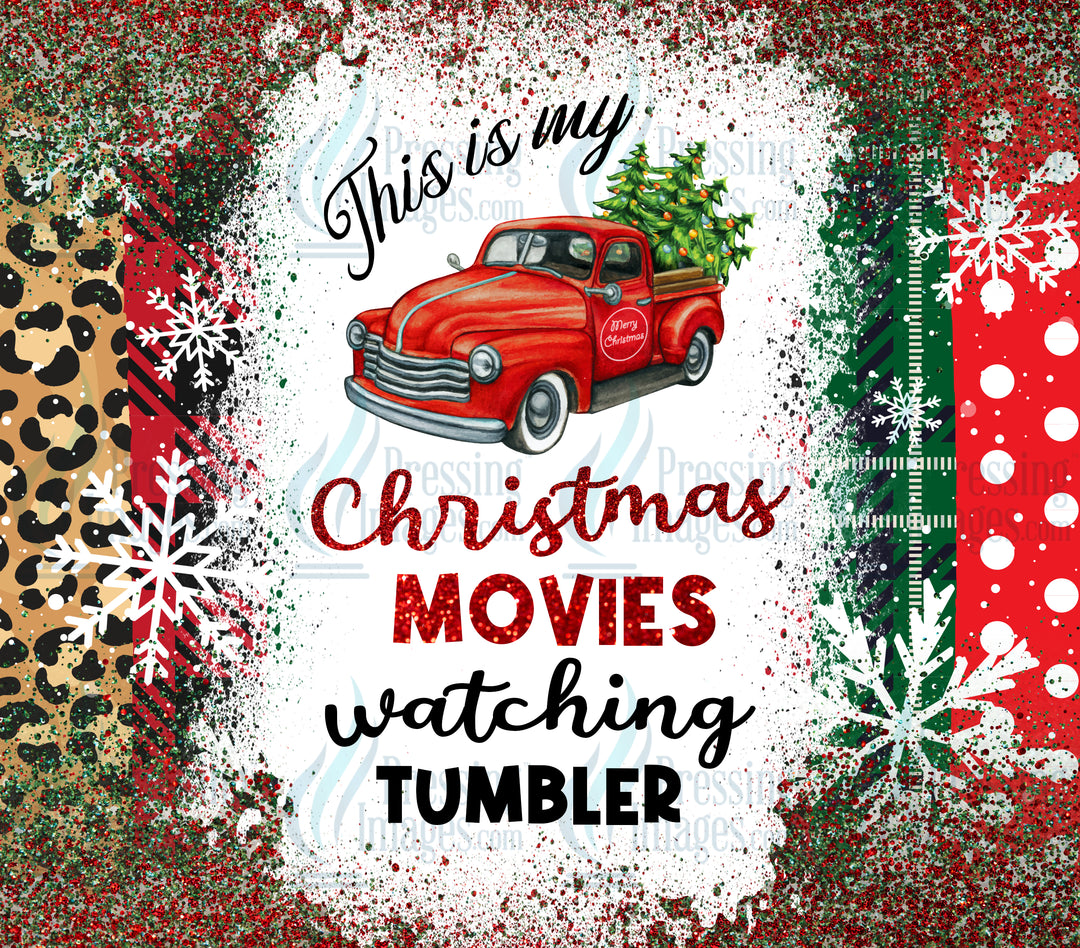 3073 Christmas Movie Tumbler Wrap