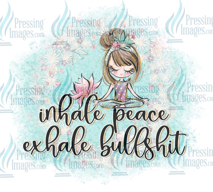 Decal: Inhale peace exhale bullshit