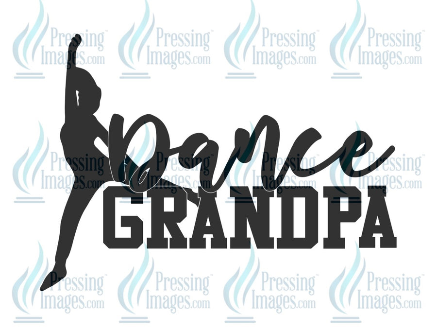 Decal: Dance Grandpa - black