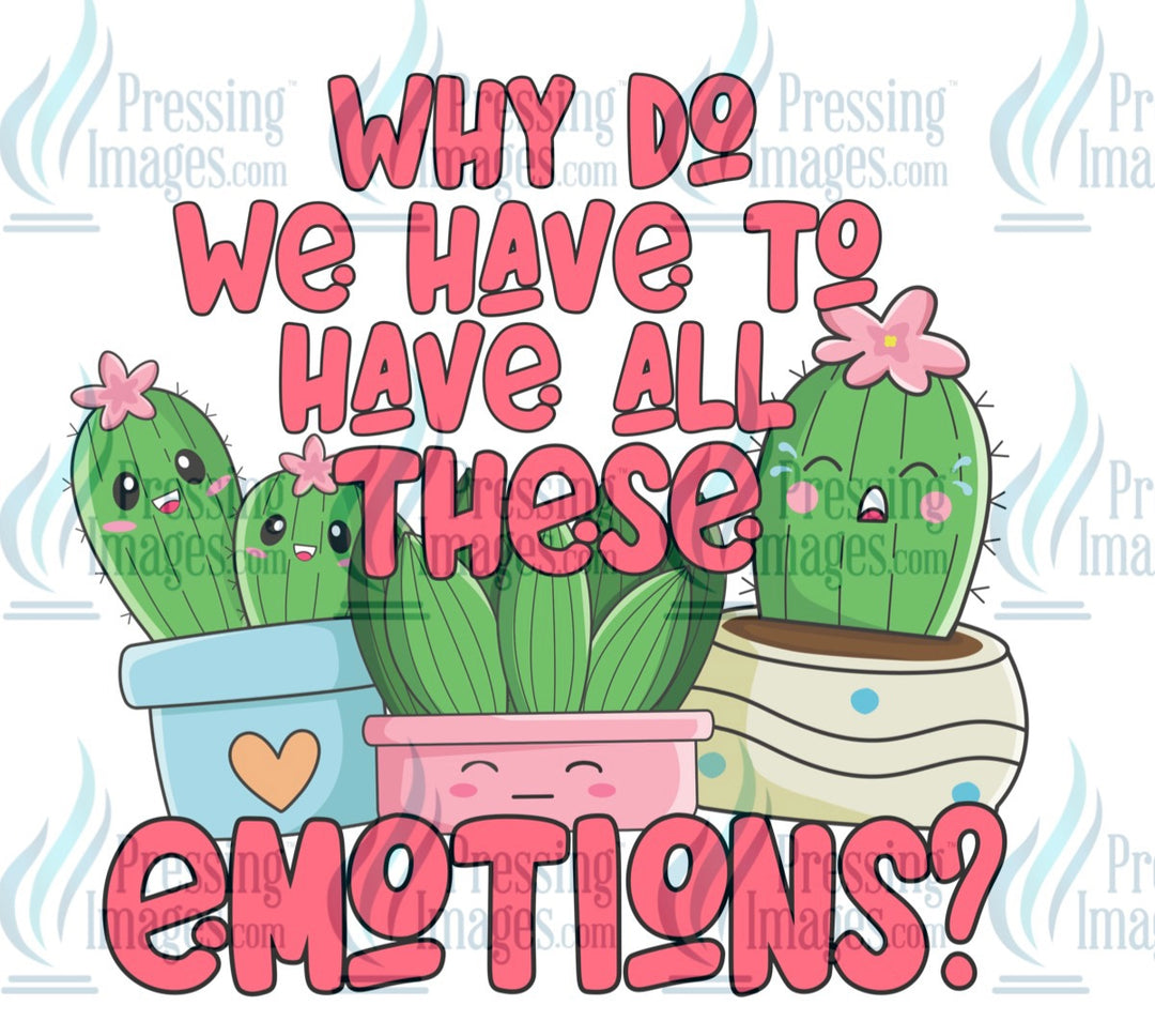 Decal:  Emotions cactus