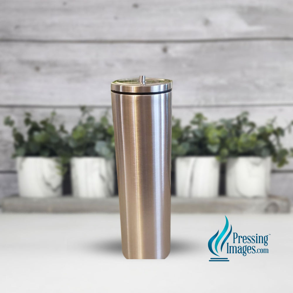 Stainless Steel | 30oz Stainless Skinny with stainless Steel lid