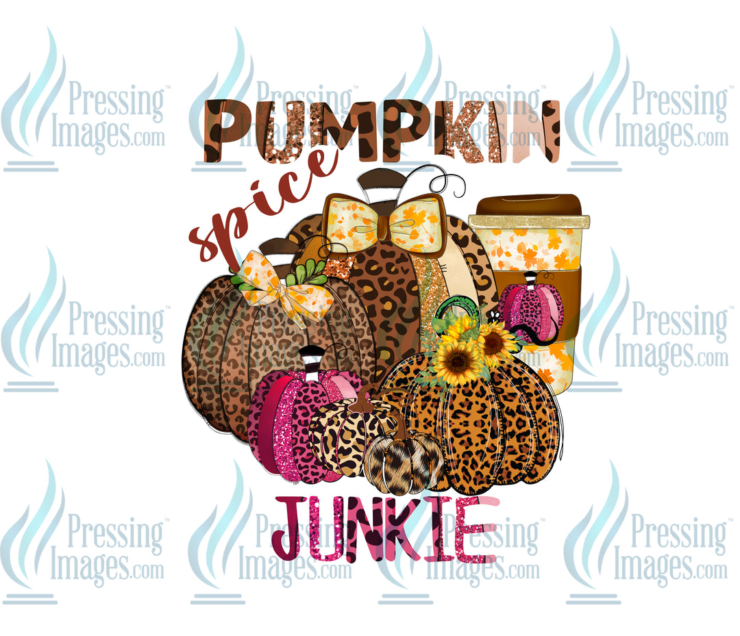 4021 Pumpkin Spice Junkie Tumbler Wrap