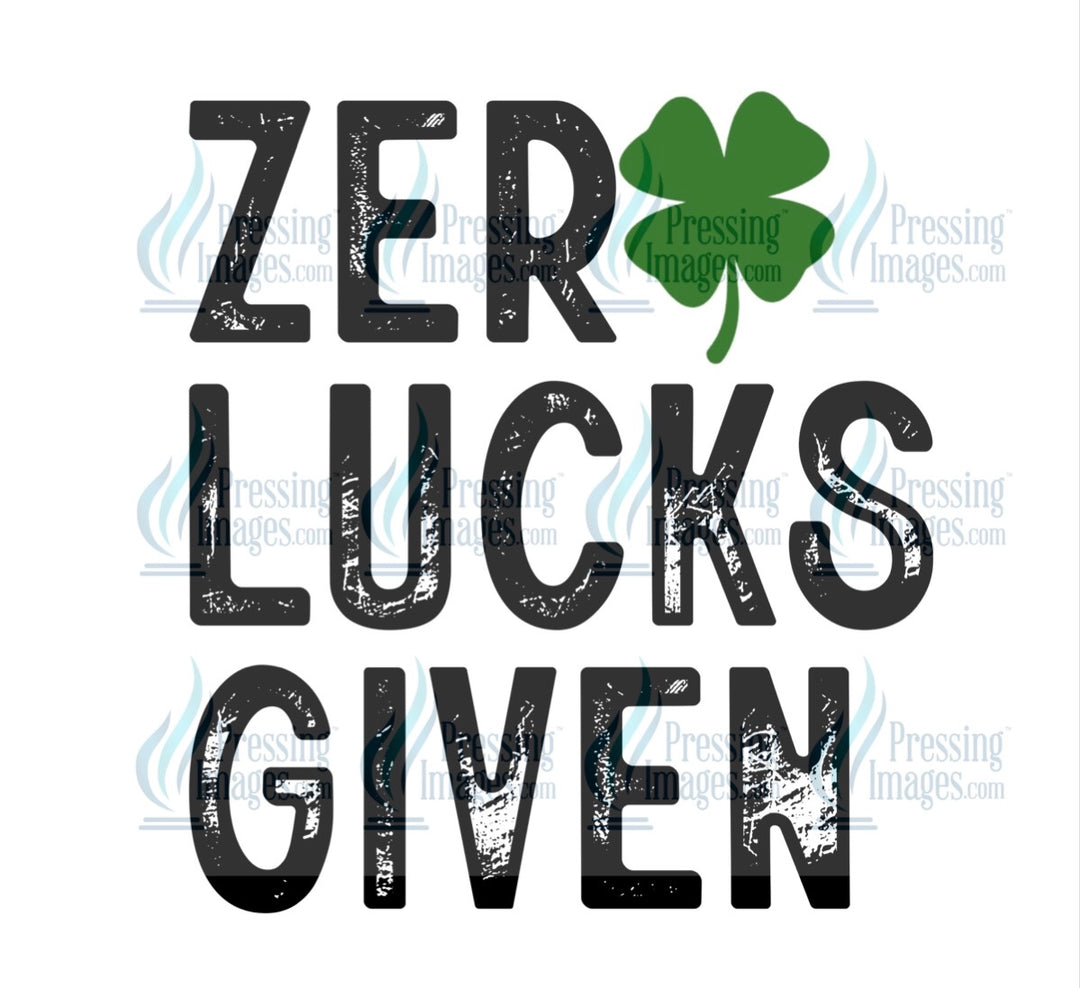 Decal 4007 zero lucks given green clover
