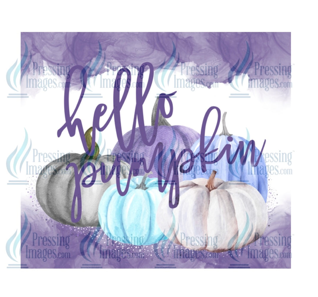 4058 Hello pumpkin purple/teal