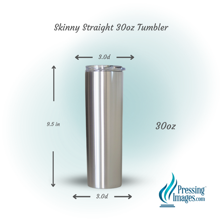 Stainless Skinny Straight 30oz Tumbler- 220010