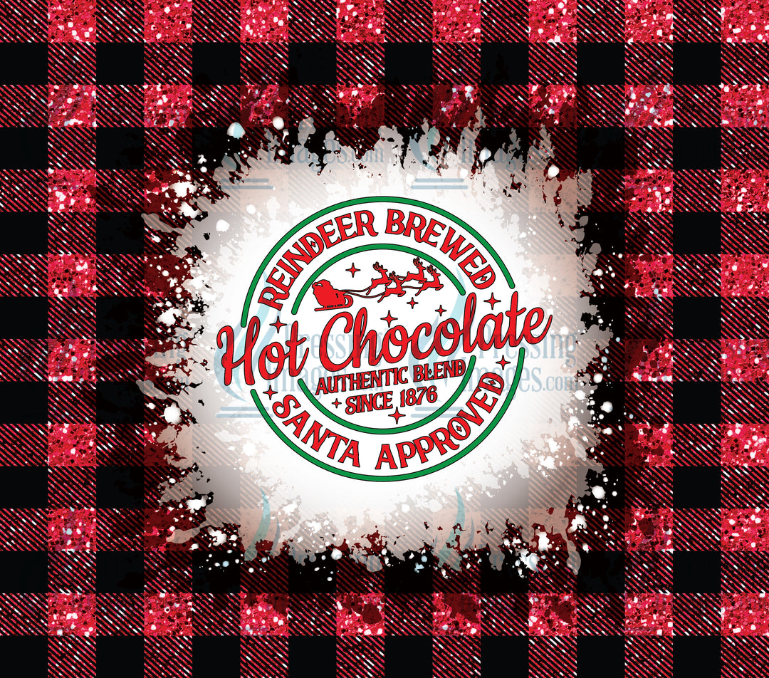 5159 Reindeer Brewed Hot Chocolate Tumbler Wrap