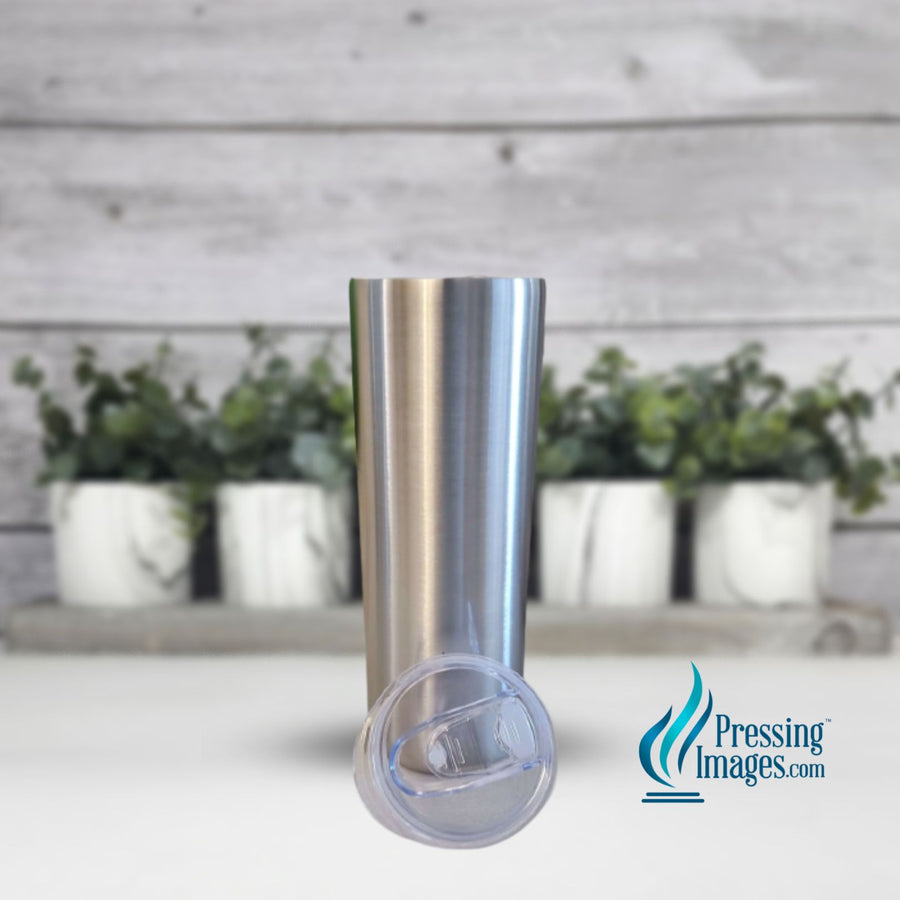 Stainless Steel | Case of 20oz Tapered Stainless Skinny Tumblers