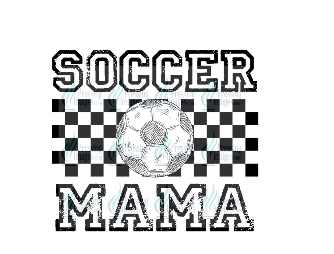 Decal: 4073 Soccer mama black white