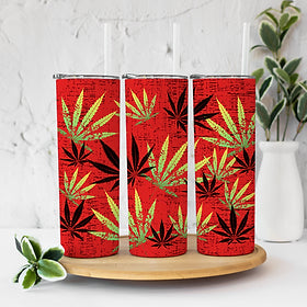 4601 leaf red background.