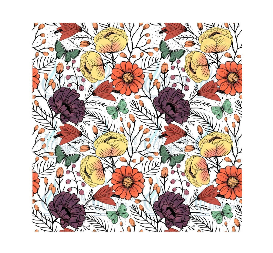 4276 flowers and butterflies.