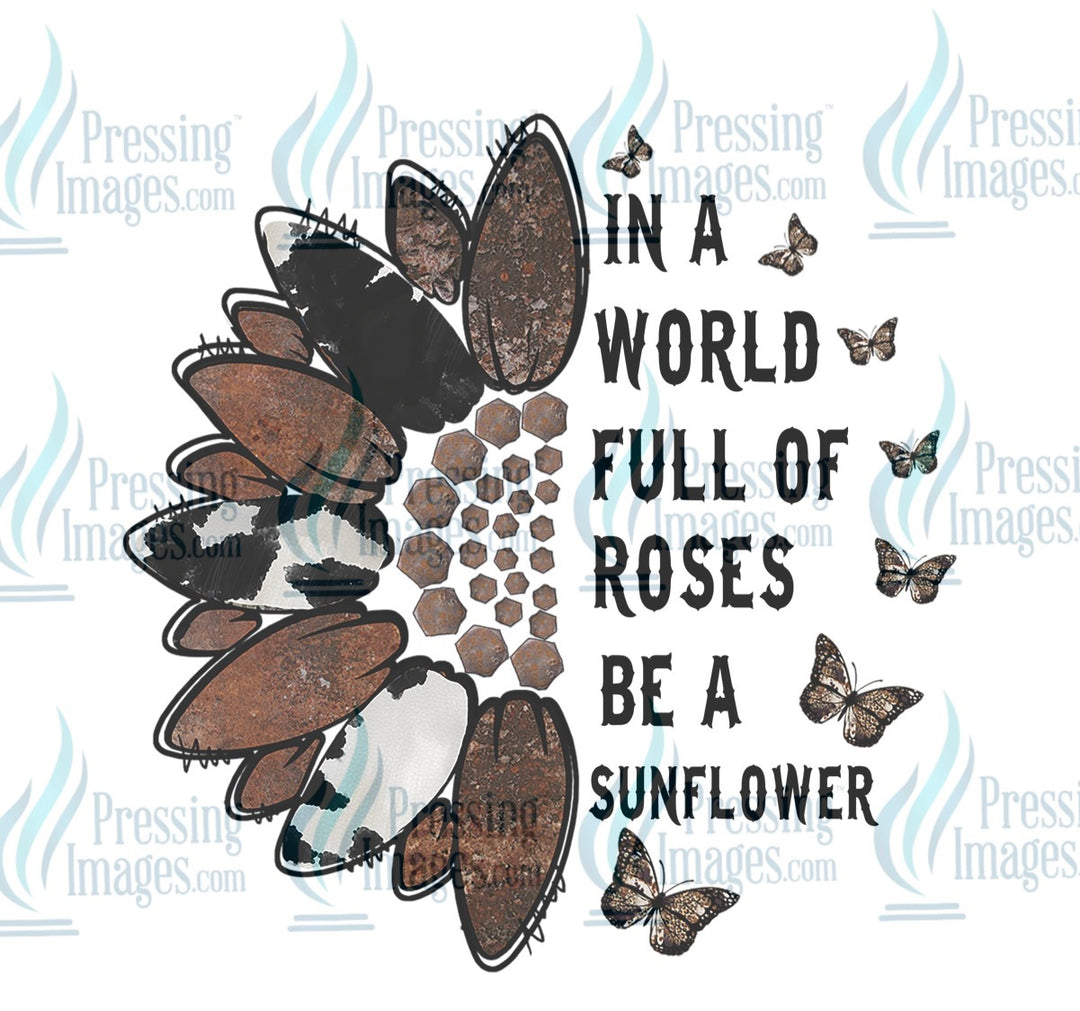 Decal: In a world full of roses