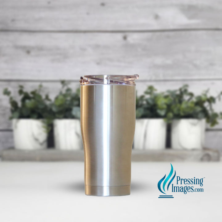 Stainless Steel | Case of Screw On Lid 30oz Modern Curve Tumbler