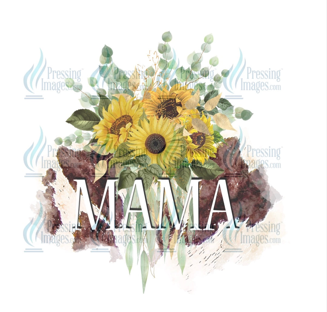 Decal: 4035 Mama sunflowers