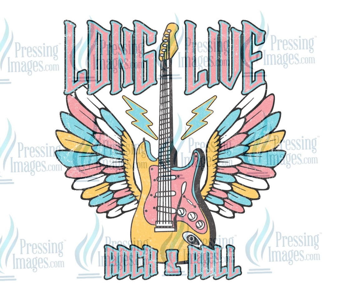 Decal: Long live rock and roll