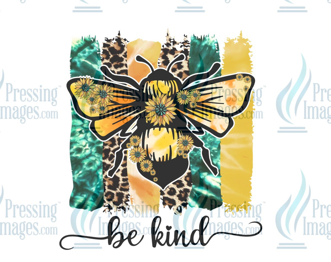 Decal: 452 Bee kind with background