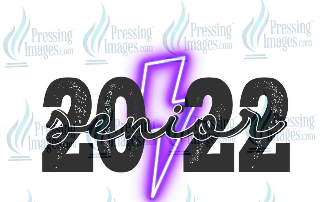 Decal: Senior 2022 purple