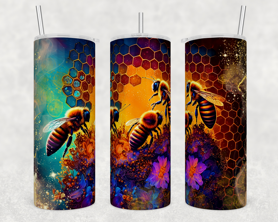 7022 Bees Tumbler Wrap