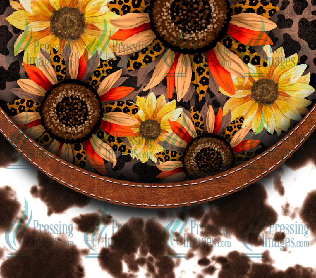 7031 Sunflowr Cowhide Tumbler Wrap