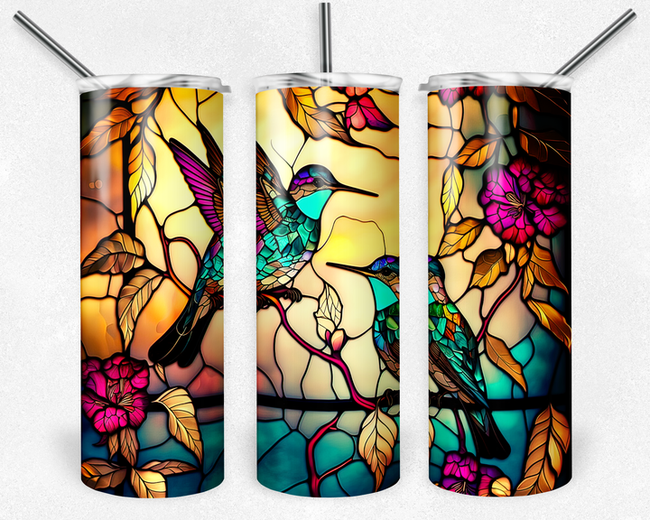 7037 Birds Tumbler Wrap